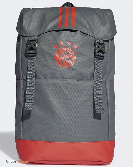 DU2000 Рюкзак Adidas FC Bayern серый, ярко-оранжевый