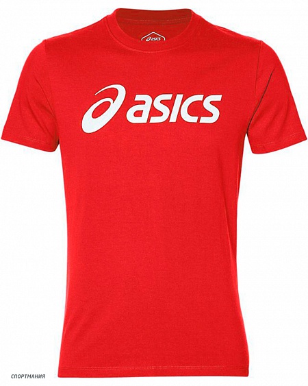 2031A978-601 Футболка мужская Asics Big Logo Tee красный, белый