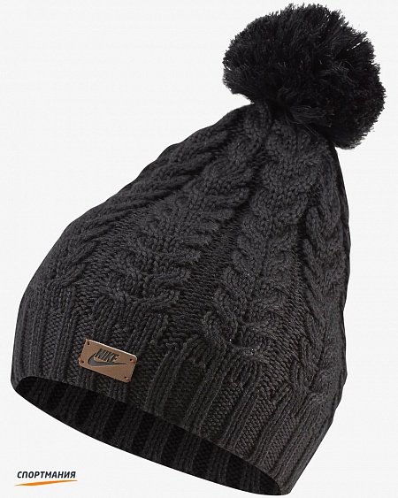 CI3650-010 Шапка Nike Sportswear Knit Pom Beani черный