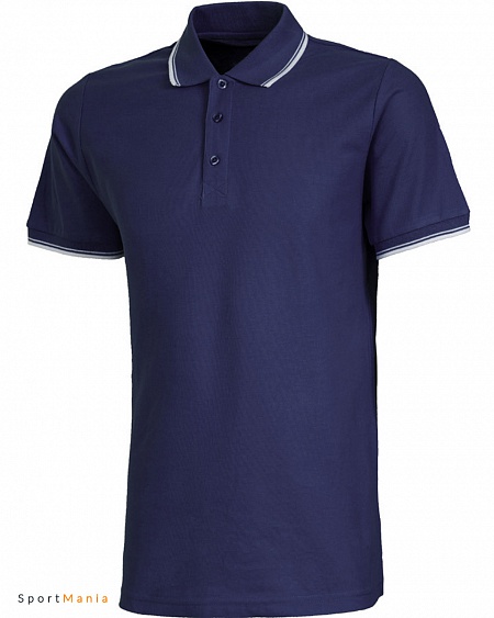 04T-46 Поло Trophy темно-синий, белый