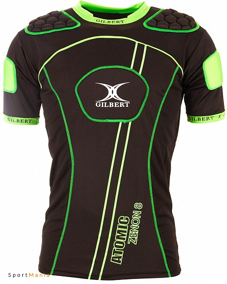 85515805 Защита плеч Gilbert Atomic Zenon V2 черный, зеленый