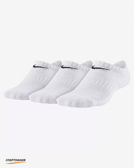 SX6843-100 Детские носки Nike Perf Cush No-Show (3 пары) белый