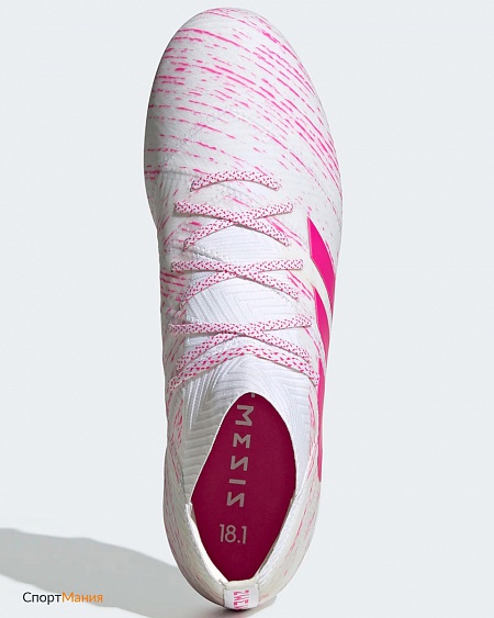 BB9427 Футбольные бутсы Adidas Nemeziz 18.1 FG розовый, белый