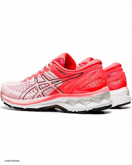1012A948-100 Кроссовки для бега Asics Gel-Kayano 27 Tokyo W коралловый, белый, черный