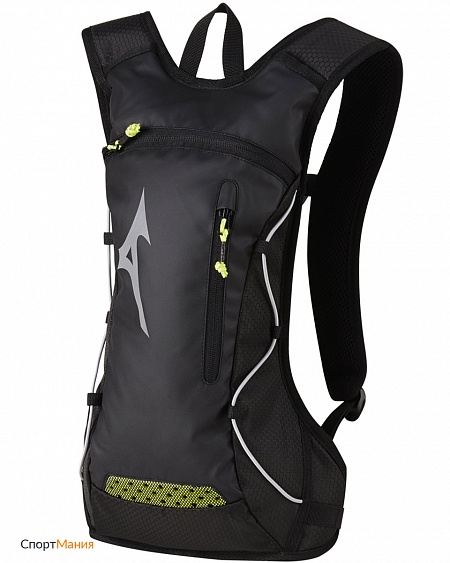 33GD8030-09 Рюкзак Mizuno Running Backpack черный, светло-зеленый