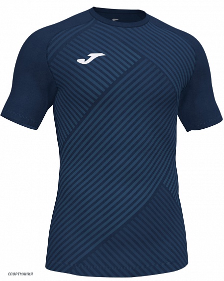 101904.331 Детская футболка Joma Haka II темно-синий, белый