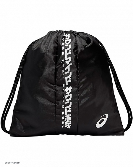 3033B119-002 Рюкзак спортстиль Asics Katakana DrawsTring Bag черный, белый