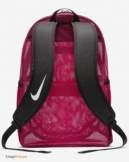 BA5388-666 Рюкзак Nike Brasilia Mesh Training красный