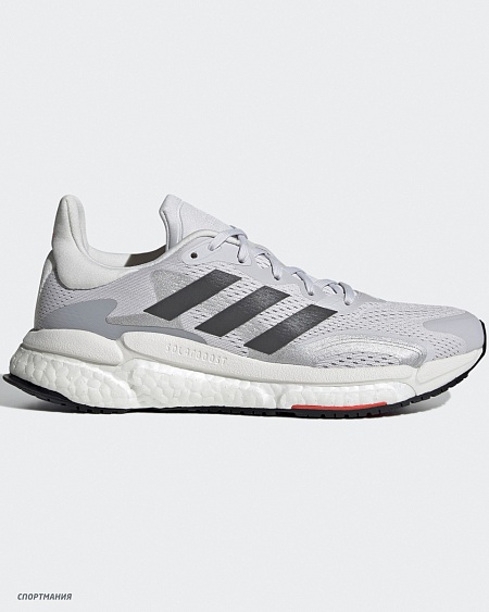 H67350 Кроссовки беговые Adidas Solarboost 3 серый, беелый, красный, черный