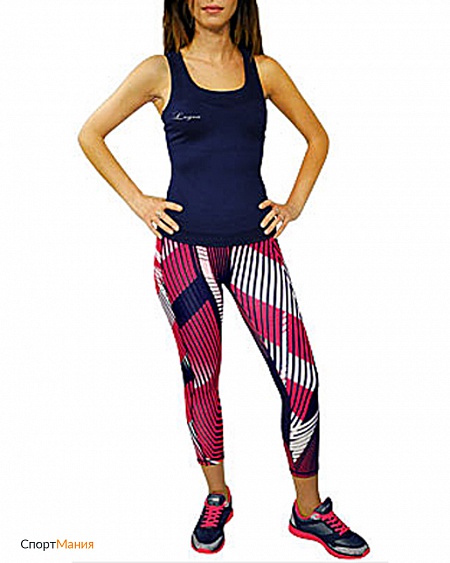 XB338-6204 Тайтсы детские Legea Geometry розовый, белый