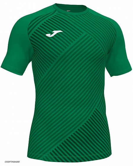 101904.450 Детская футболка Joma Haka II зеленый, белый