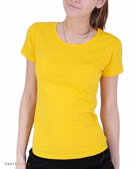 02W-12 Футболка женская Galant желтый