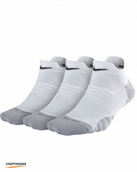 SX6070-100 Женские носки Nike Dry Cushion Low Training Sock (3 пары) белый, серый
