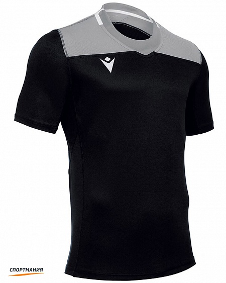 60010919 Детская регбийная футболка Macron Jasper черный, серый