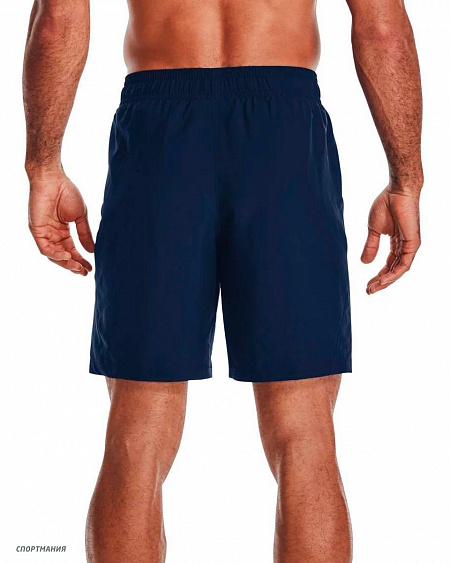 1361433-408 Шорты для бега Under Armour Woven Graphic Wordmark Shorts темно-синий, белый