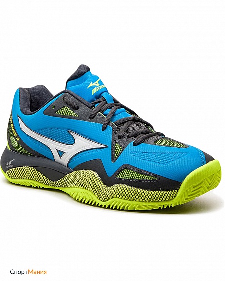 61GC1800-01 Теннисные кроссовки Mizuno Wave Intense Tour 4 СС синий, зеленый