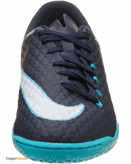 852563-414 Футзалки Nike Hypervenom Phelon III черный, голубой
