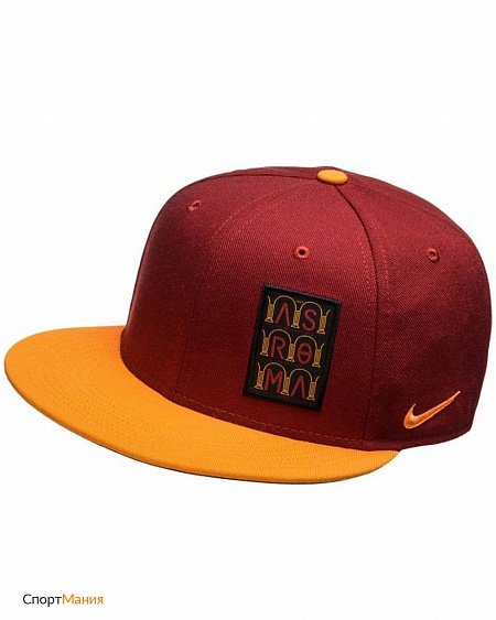 830454-677 Бейсболка Nike A.S. Roma True Adjustable красный, оранжевый
