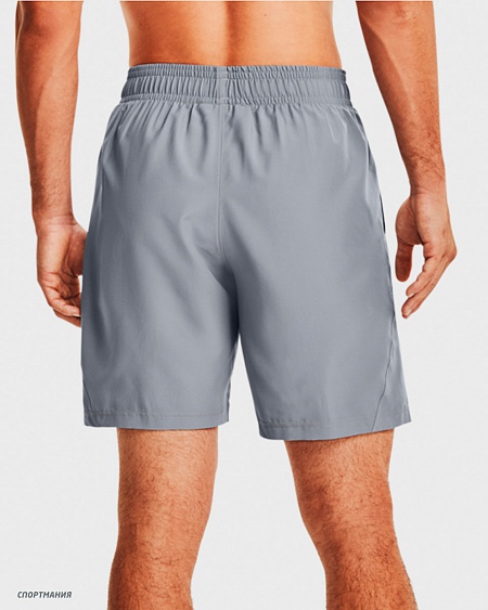 1361433-035 Шорты для бега Under Armour Woven Graphic Wordmark Shorts серый, черный
