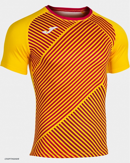101904.906 Футболка Joma Haka II желтый, красный, белый