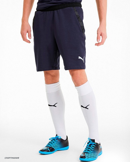 65649306 Шорты Puma teamFinal 21 Casuals Shorts темно-синий, белый