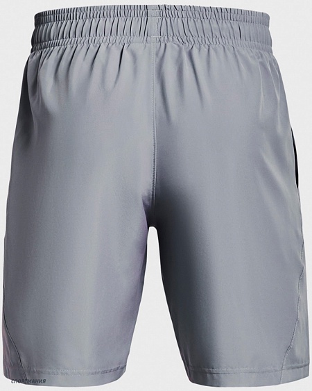 1361433-035 Шорты для бега Under Armour Woven Graphic Wordmark Shorts серый, черный