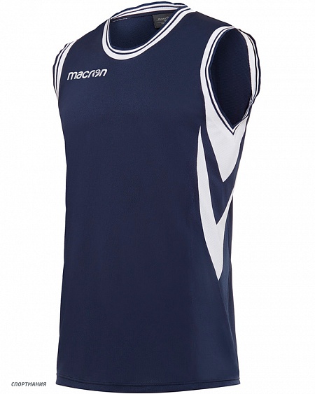 45290701 Баскетбольная майка Macron Ethane темно-синий, белый