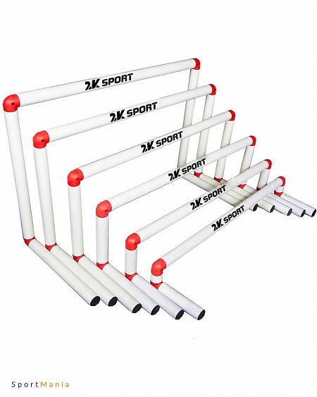 127006 Комплект барьеров пластиковых 2К Спорт 6 шт белый