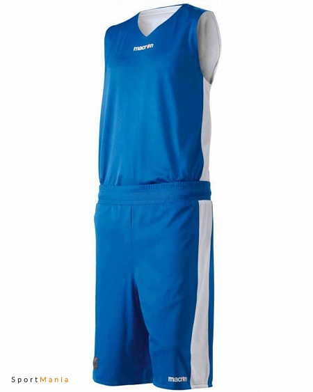 43160301 Двухсторонняя баскетбольная форма Macron Amyl синий, белый