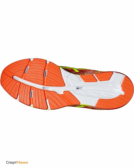 T628N-0907 Марафонки Asics Gel-Hyper Tri 2 красный, неоновый-желтый
