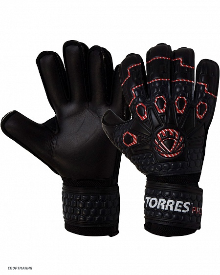 FG05217-10 Перчатки вратарские Torres Pro черный, белый, красный
