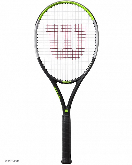 WR054510U3 Ракетка для бадминтона Wilson Blade Feel 100 TNS черный, зеленый, серый, красный