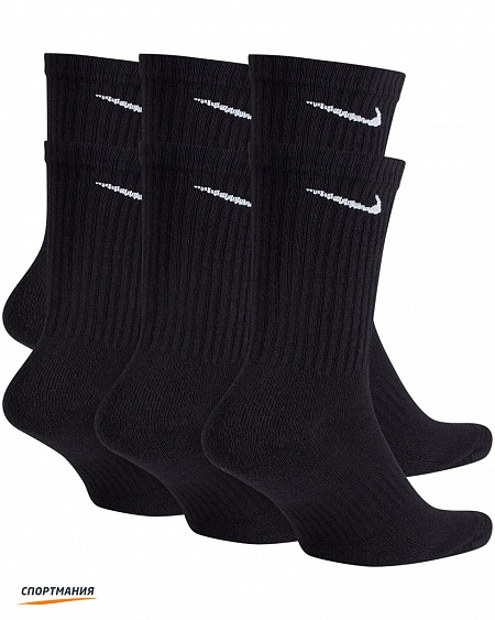 SX7666-010 Носки Nike Everyday Cushion Crew (6 пар) черный