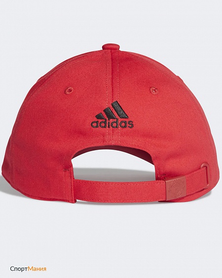 DQ1526 Бейсболка Adidas MU FC C40 Cap красный, черный