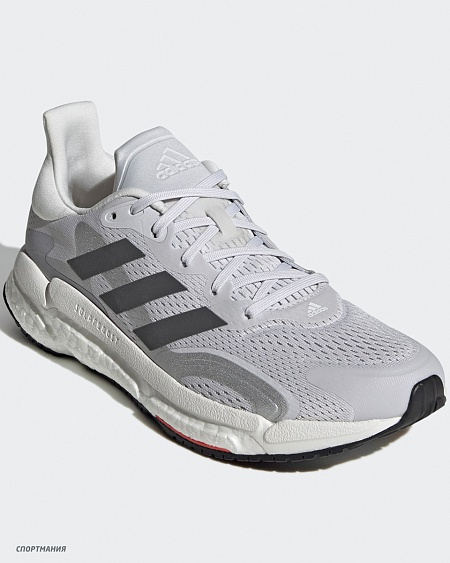 H67350 Кроссовки беговые Adidas Solarboost 3 серый, беелый, красный, черный