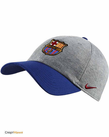 916567-064 Бейсболка Nike FC Barcelona U H86 серый, синий