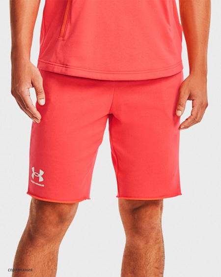 1361631-690 Шорты Under Armour Rival Terry Shorts красный, белый