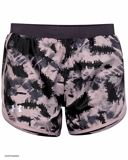 1350198-591 Шорты для бега Under Armour Fly By 2.0 Printed Short черный, серый
