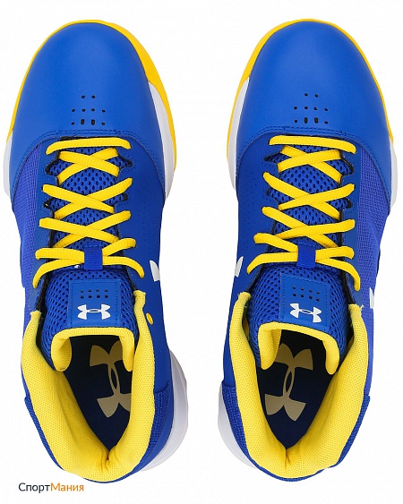 1300016-400 Кроссовки для баскетбола Under Armour Jet синий, желтый