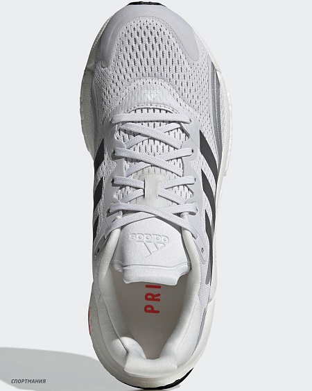 H67350 Кроссовки беговые Adidas Solarboost 3 серый, беелый, красный, черный