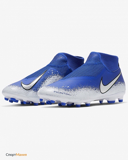 AO3258-410 Бутсы Nike Phantom Vision Academy Dynamic Fit MG синий, белый