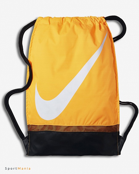 BA5424-818 Рюкзак-мешок Nike оранжевый, черный