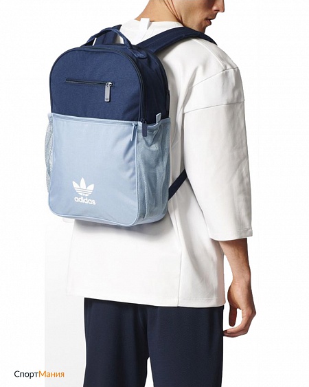 BK6718 Рюкзак городской Adidas Trefoil темно-синий, голубой