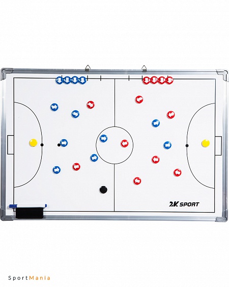 127090 Планшет магнитно-маркерный для мини-футбола 2K Sport 60х90 см белый