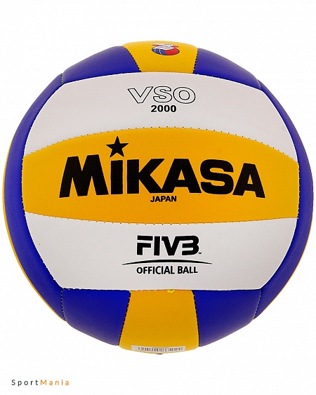 VSO2000 Волейбольный мяч Mikasa VSO2000 белый, желтый, синий