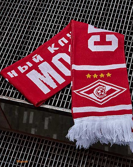 2502 Шарф Atributika&Club ФК Спартак красный, белый