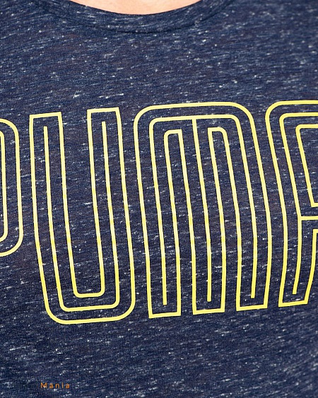51528209 Футболка Puma Dri-release Novelty Graphic темно-синий, желтый
