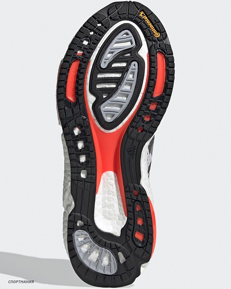 H67350 Кроссовки беговые Adidas Solarboost 3 серый, беелый, красный, черный