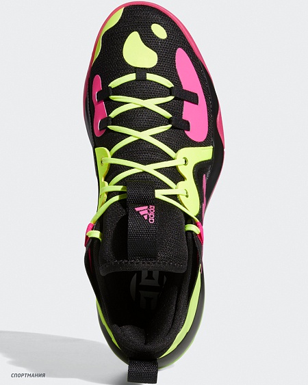 GZ2955 Кроссовки баскетбольные Adidas Harden Stepback 2 черный, салатовый, розовый