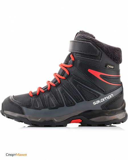 L39186700 Детские утепленные ботинки Salomon X-Ultra Winter GTX черный, красный, серый